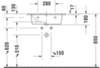 Duravit ME by Starck 2336630000 Раковина мебельная