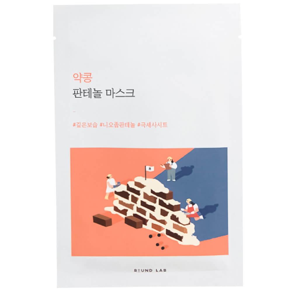 Барьерная тканевая маска ROUND LAB Soybean Panthenol Mask 1шт