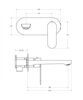 Cezares STYLUS-BLI1-01-W0 Смеситель для раковины встраиваемый, цвет: хром