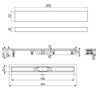 Timo Super Plast SP10900-PG10900 Водоотводящий желоб, цвет: нержавеющая сталь