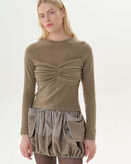 Флисовый лонгслив BEIGE