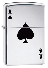 Фото Зажигалка ZIPPO Armor™  Туз с покрытием High Polish Chrome