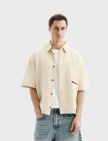 Рубашка KARL LAGERFELD JEANS Ss Crinkled Shirt