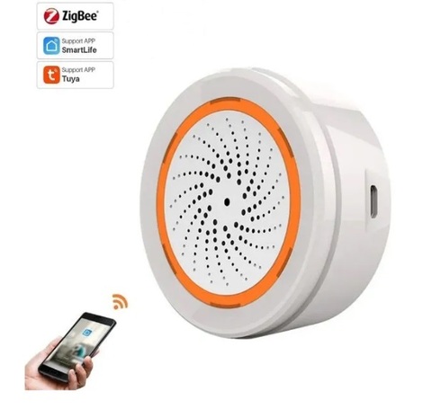 Сирена на 90 db со светодиодным индикатором Zigbee | Smart life