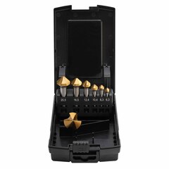 Набор зенковок 90° 6,3-25мм DIN335C 3z HSS-G TiN 7шт MASTER-TOOL 102153TPRO