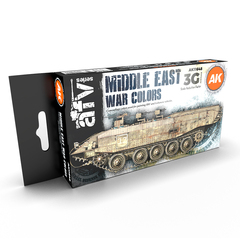 Набор красок AK Interactive Middle East War Colors Set 3G, 6 красок