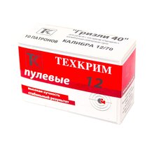 Патрон Техкрим 12/70 пулевой с пулей Гризли 40 (10/240)