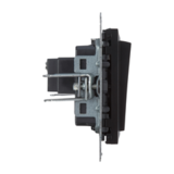 Выключатель трёхклавишный - Legrand SUNO - 10АХ 250В винтовые зажимы - Антрацит — фото 3