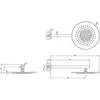 Gessi 316 Shower 54148#708 Верхняя душевая лейка с креплением, Copper Brushed PVD