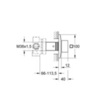 GROHE Allure Brilliant 19798000 Переключатель встраиваемый на 3 потребителя