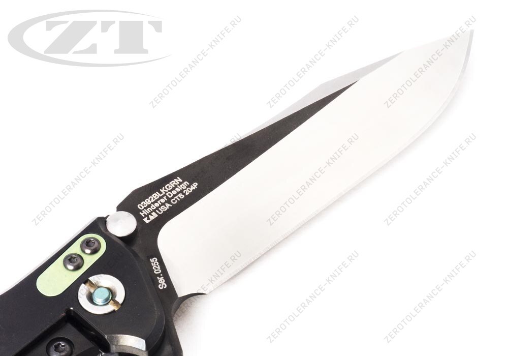 Нож Zero Tolerance 0392BLKGRN Hinderer - фотография 