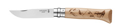 Фото Нож Opinel №8 Alpine adventures, нержавеющая сталь, рукоять дуб, гравировка пеший туризм