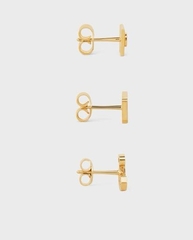 komplekt-iz-trekh-serezhek-celine-v-forme-logo-kachestvo-lux