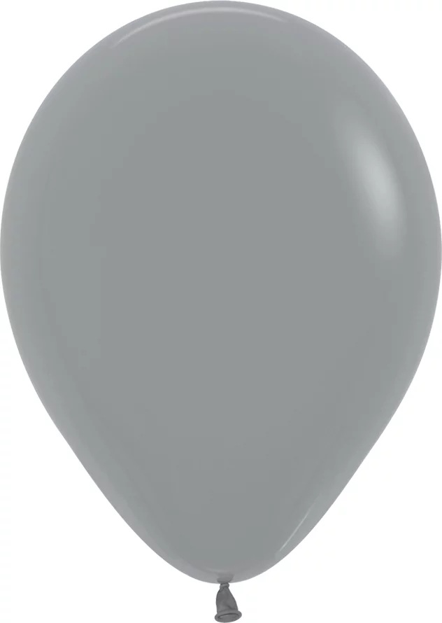 Шар S 12''/30 см, Пастель, Холодный графит (082), 12 шт.