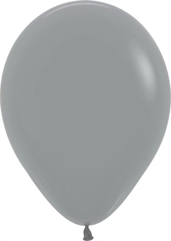 Шар S 12''/30 см, Пастель, Холодный графит (082), 12 шт.