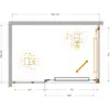 Cezares LUX-AH-FS-11-120/80-C-CR Душевой уголок
