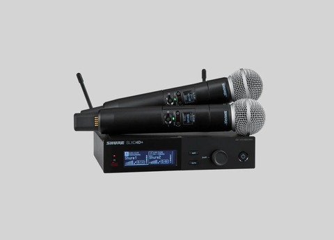 Цифровая двухканальная система SLX-D с ручными передатчиками SLXD2 Shure SLXD24DE/SM58-H56