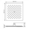 WasserKRAFT Glan A199 Душ верхний, цвет: чёрный