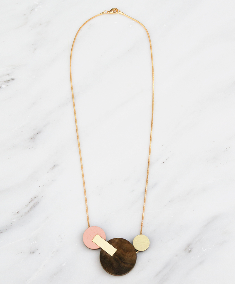 Подвеска Celeste II Necklace Walnut Veneer