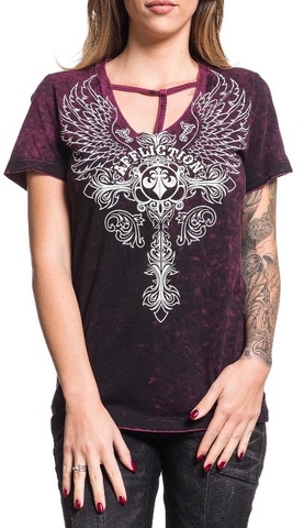 Affliction | Футболка двусторонняя женская IRON SOUL AW15843 перед