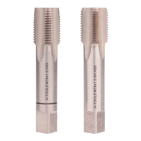 Метчик М18х1,5 (Комплект 2шт) DIN2181 HSS-G 6h 80мм a=11 H-Tools 235180HT