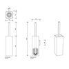 Decor Walther Corner 0563934 Туалетный ершик, цвет: никель