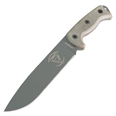 Фото Нож-мачете Ontario RTAK II Canvas Micarta Handle, углеродистая сталь, рукоять микарта, brown