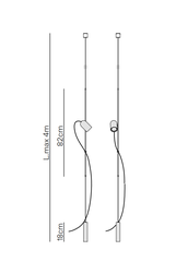 Подвесной светильник Nomon ONFA COLGANTE Graphite/Oak