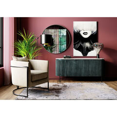 Зеркало Curvy Chrome Look Ø100 см