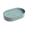 Ceramica Nova Element CN6048MLG Умывальник чаша накладная овальная, 60.8x38.5, цвет: зеленый матовый