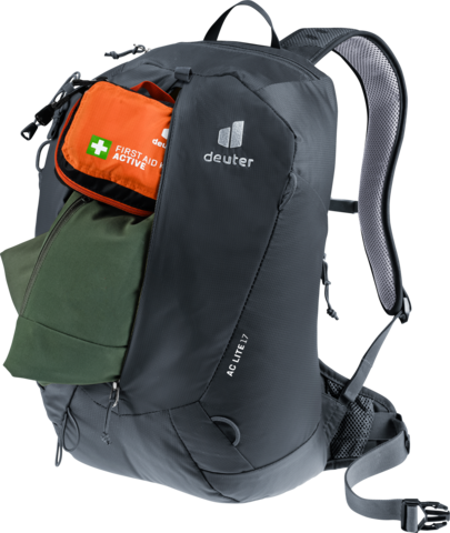 Картинка рюкзак туристический Deuter AC Lite 17 Black - 5