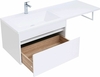 Aquanet Токио 239217 Тумба с раковиной, цвет: белый