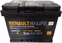 RENAULT 6CT- 60 ( 7711238597 ) аккумулятор