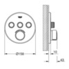GROHE SmartControl Mixer 29146000 Термостат для душа встраиваемый на 3 потребителя