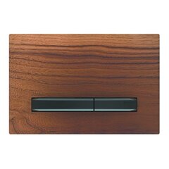 Geberit Sigma 115.671.JX.2 Смывная клавиша, для двойного смыва, цвет металлический хромированный черный: хромированный черный, черный орех фото