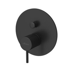 Cezares LEAF-VDIM-L-NOP Встраиваемый однорычажный смеситель с переключателем на 2 выхода, цвет: чёрный фото