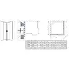 Radaway 10258010-54-01 Душевое ограждение Alienta Black D 80x100x190 10258010-54-01