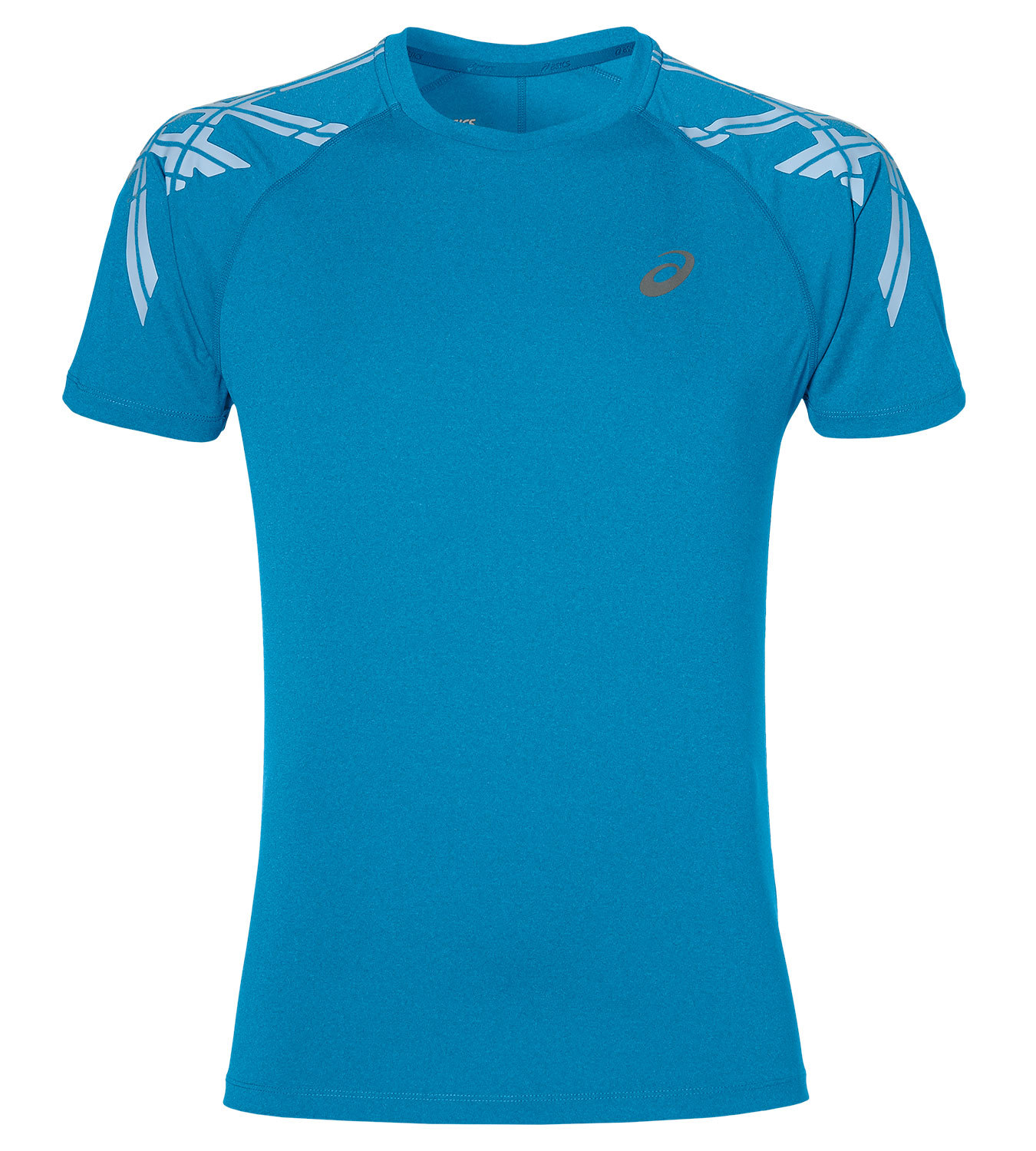 Футболка для бега мужская Asics SS Stripe Top голубая