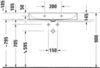 Duravit DuraSquare 2353800079 Раковина мебельная