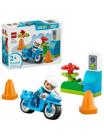 Конструктор DUPLO 10471 Синий Полицейский Мотоцикл