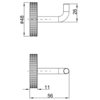Lemark Beluga LMA-8011S1-GM Крючок для полотенец, сталь, графит