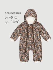 Комбинезон мембранный демисезонный Mjölk Floral Dark, утеплитель 180гр/м2
