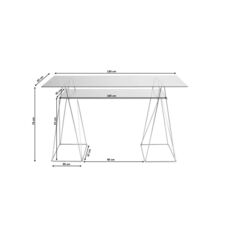 Стол Polar Brass matt 31x49 см (2 шт)