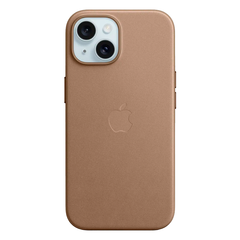 Тканевый чехол с поддержкой MagSafe Apple FineWoven Case для iPhone 15, Taupe (Светло-бежевый)