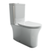 Ceramica Nova Star CN1904 Напольный пристенный унитаз с бачком с ультра тонким сидением с функцией плавного закрытия, цвет: белый
