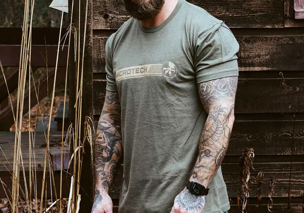 Футболка Microtech CORE TEE GREEN/TAN размер M