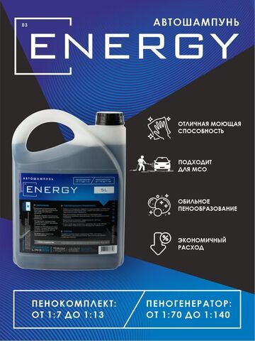 Автошампунь Himprofline Energy 5 Л