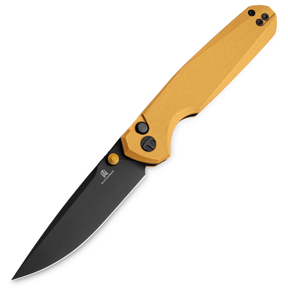 Складной нож Bestechman Velix, сталь 14C28N, рукоять G10, желтый