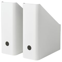 Комплект папок для бумаг IKEA KUGGIS (КУГГИС), Пластик, Белый, 2 шт