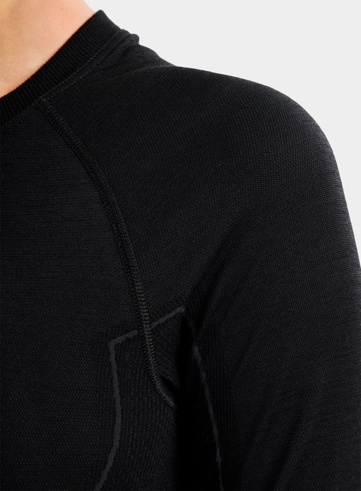 Термобелье женское Brubeck Active Wool терморубашка черная - 6
